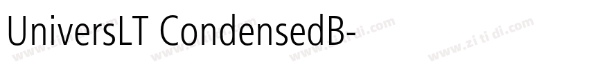 UniversLT CondensedB字体转换